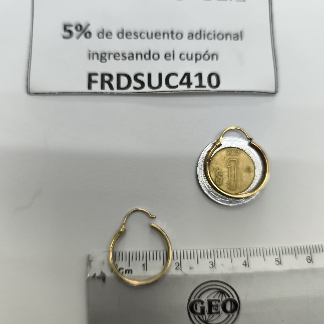 ARRACADAS PAR ORO 10 K 1,30 GRMS (SEMINUEVO)