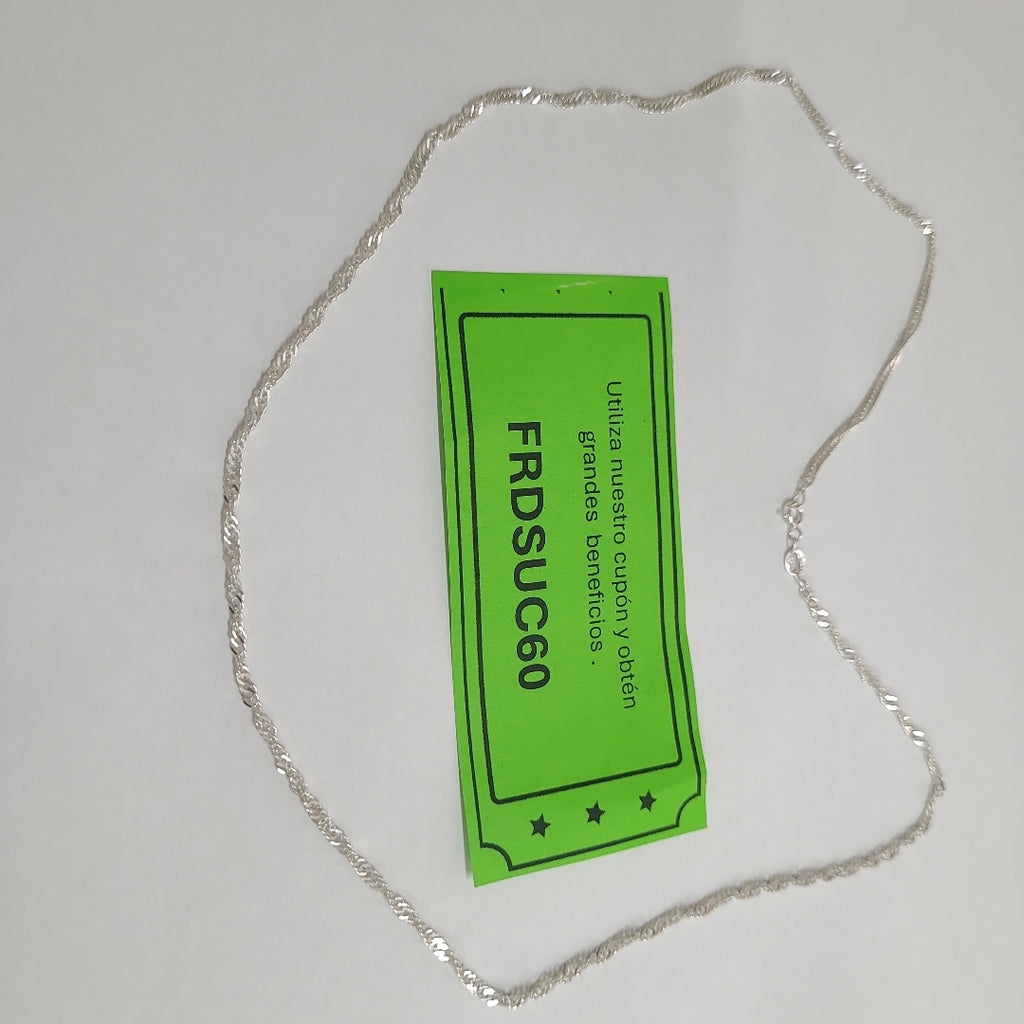 CADENA MEDIO TZL PLATA .925 55 CM 4.12 GR (NUEVO)