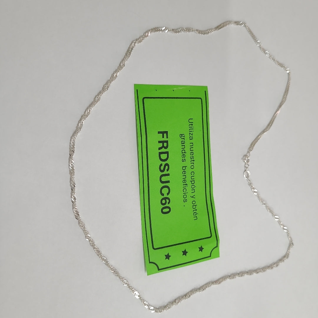 CADENA MEDIO TZL PLATA .925 55 CM 4.12 GR (NUEVO)