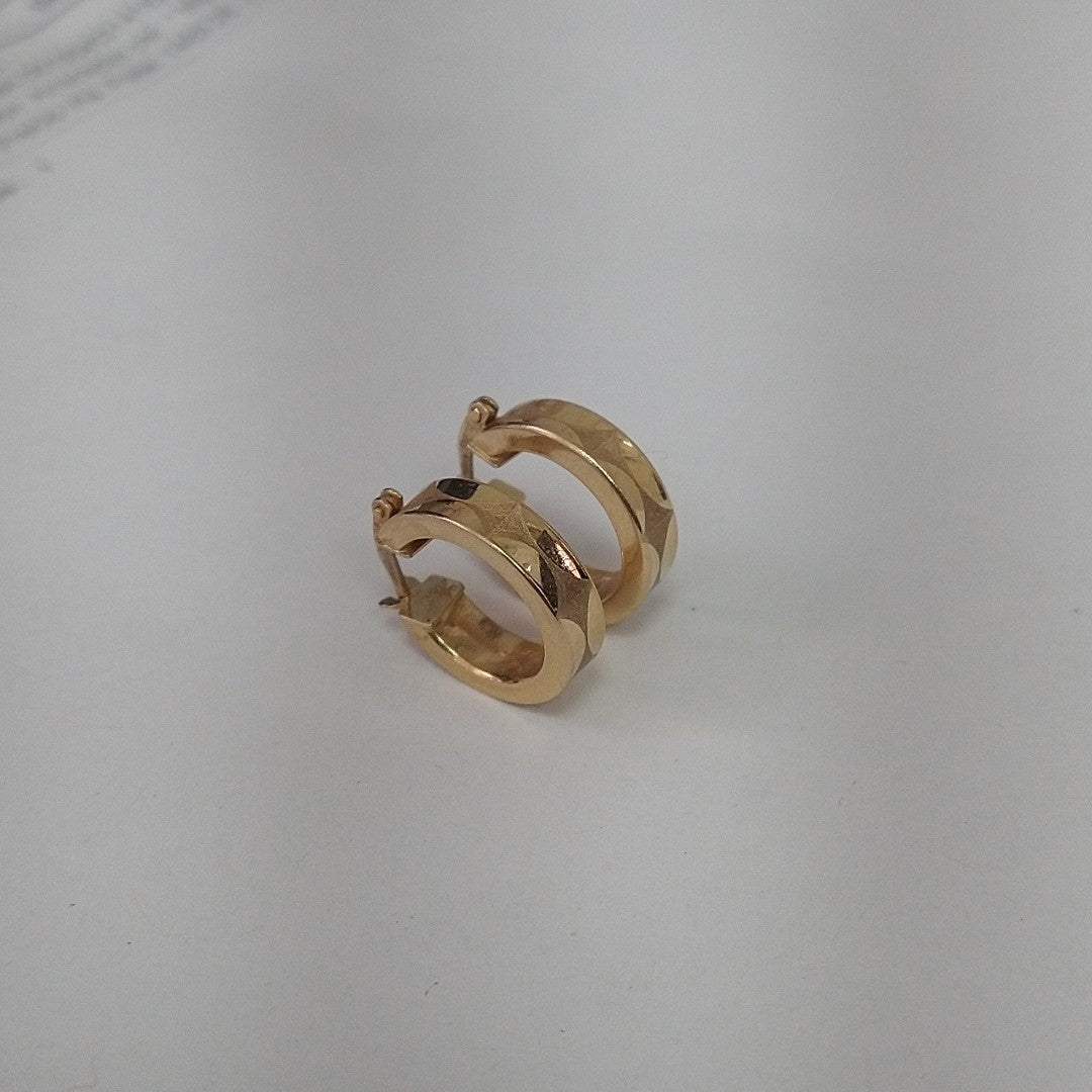 ARRACADAS PAR ORO 14 K 2.7 GRMS (SEMINUEVO)