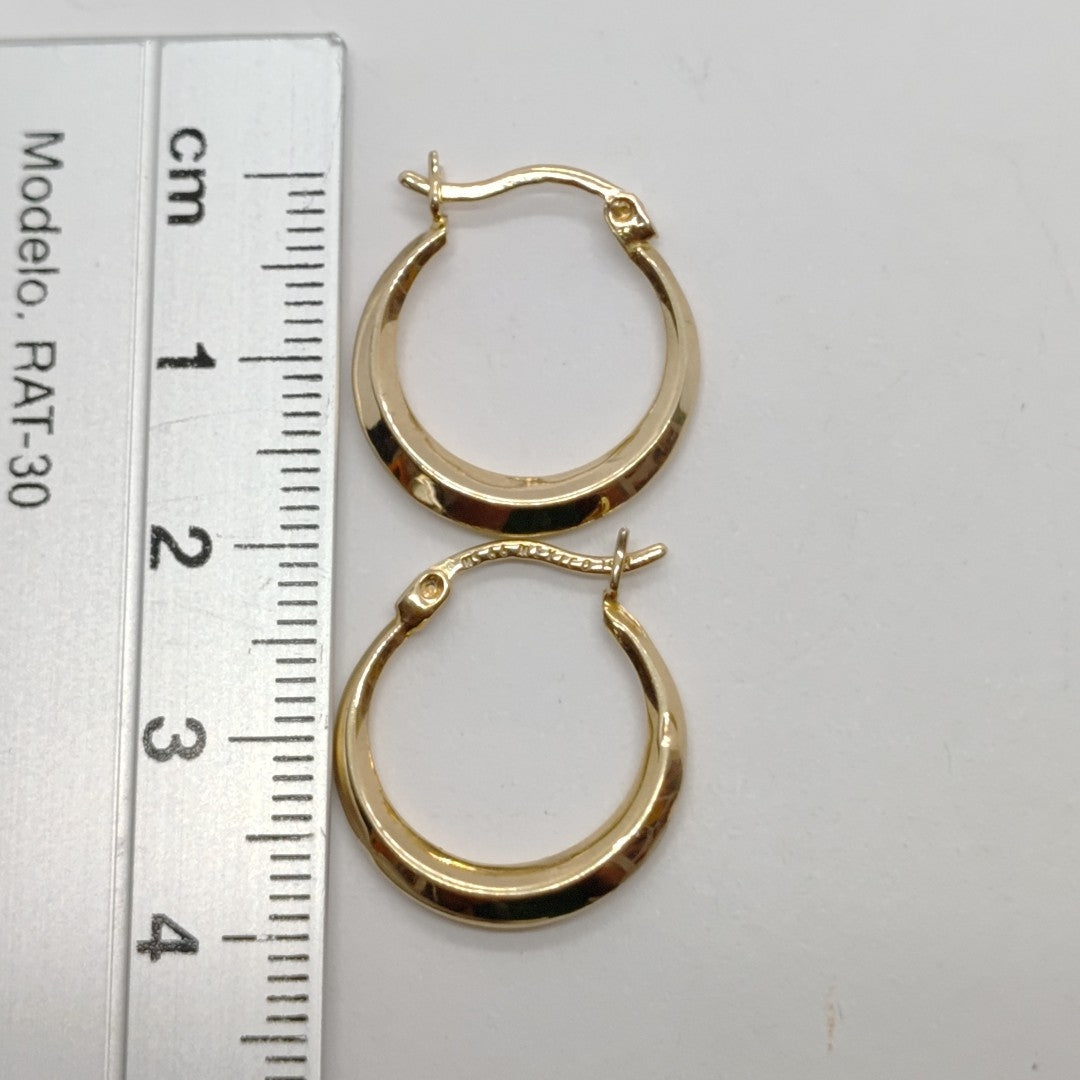 ARRACADAS PAR ORO 14 K 1.2 GRMS (SEMINUEVO)