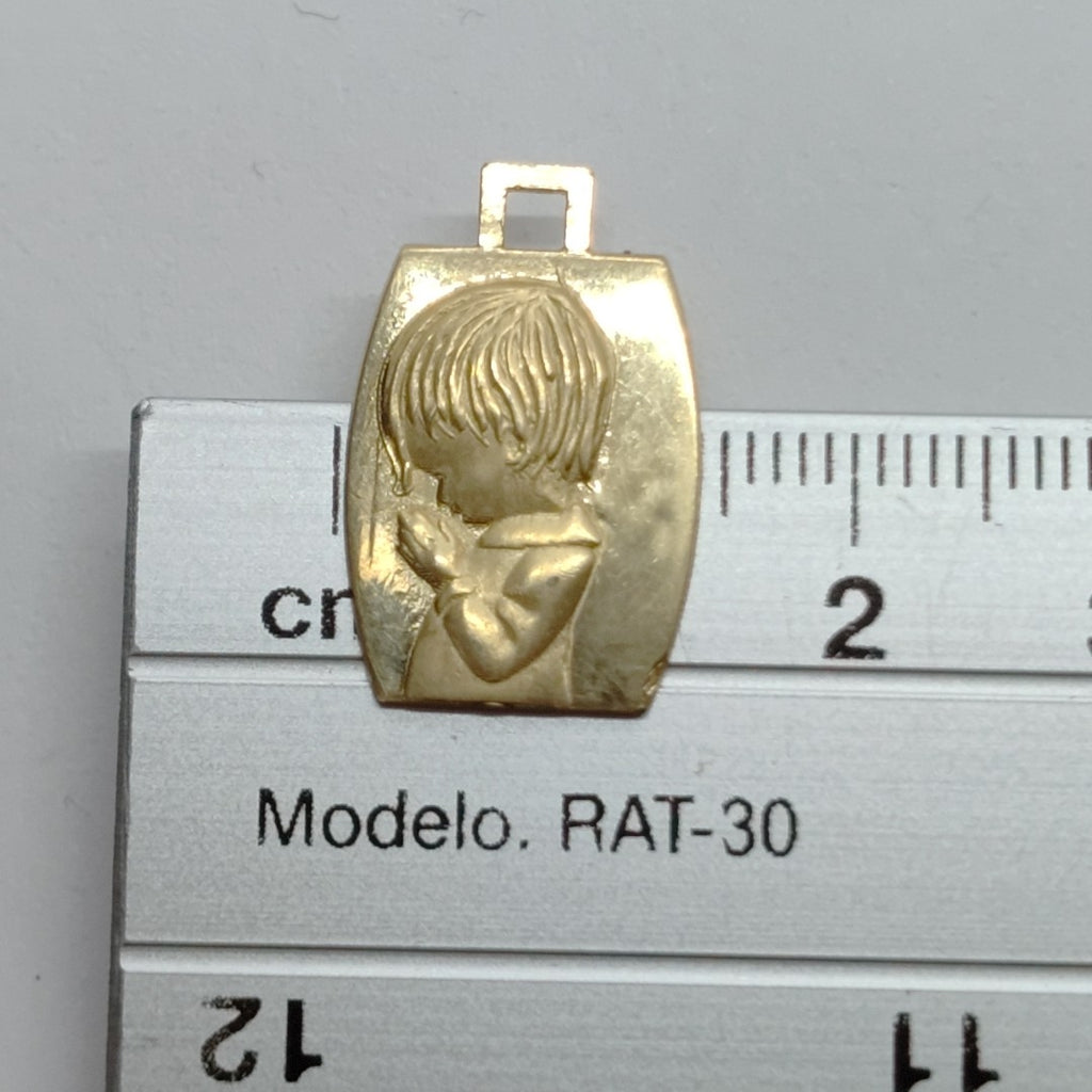 MEDALLA PERSONAL ORO 10 K 2.5 GRMS (SEMINUEVO)