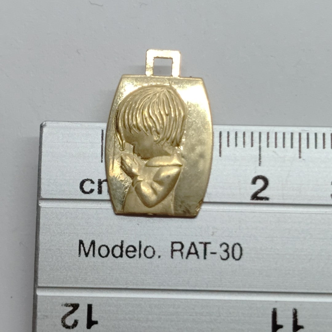 MEDALLA PERSONAL ORO 10 K 2.5 GRMS (SEMINUEVO)