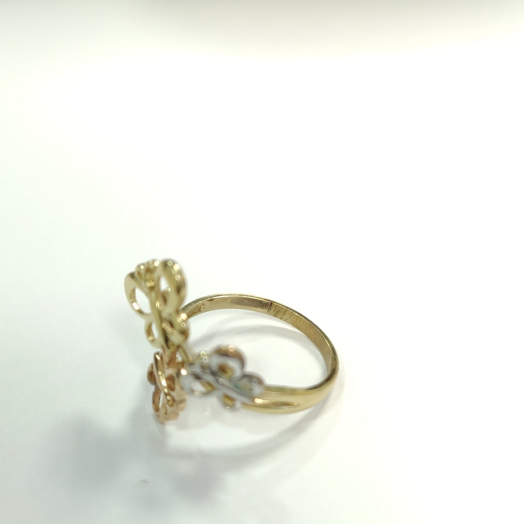 ANILLITO ORO COMBINADO 10 K 2,50 GRMS (SEMINUEVO)