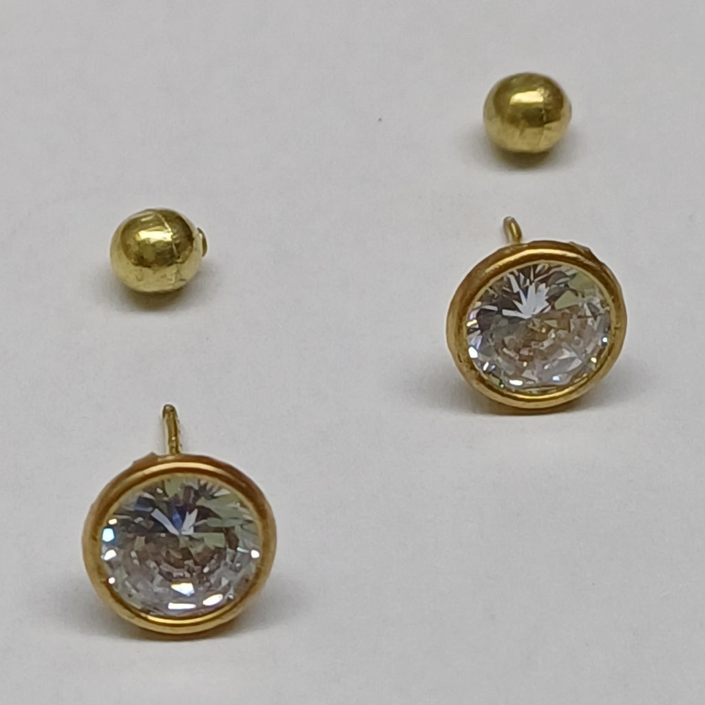 ARETES PAR ORO 10 K 1.4 GRMS (SEMINUEVO)