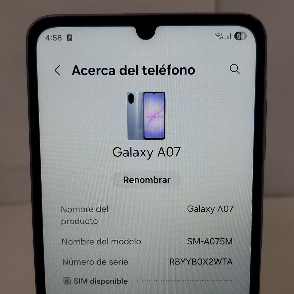 CELULAR SAMSUNG GALAXY A07 SM-A075M (2025) 64 GB 4 GB RAM (SEMINUEVO)