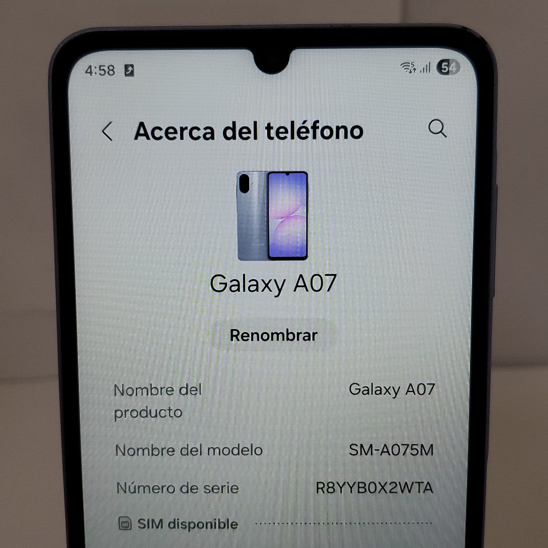 CELULAR SAMSUNG GALAXY A07 SM-A075M (2025) 64 GB 4 GB RAM (SEMINUEVO)