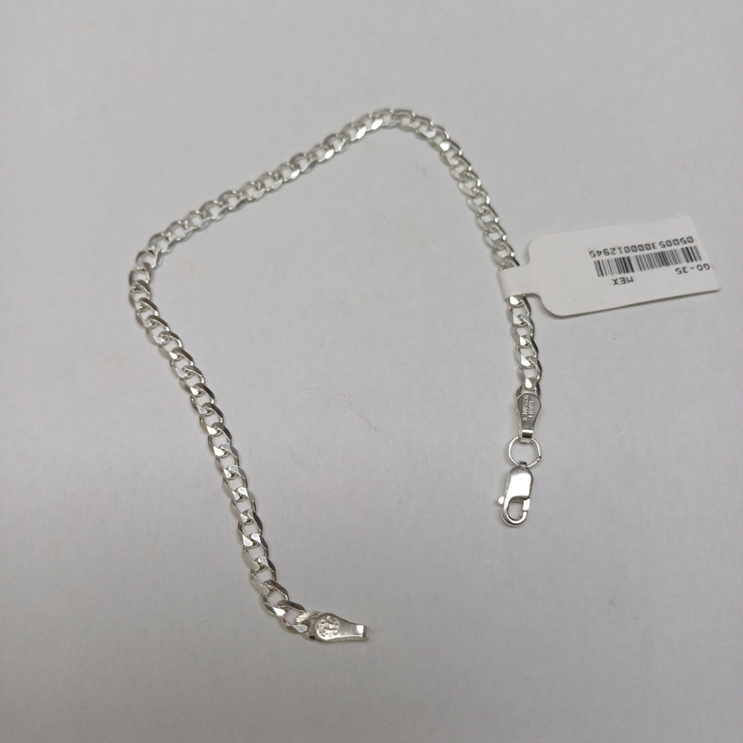 PULSERA BARBADA PLATA .925 21 CM 4.2 GR (NUEVO)