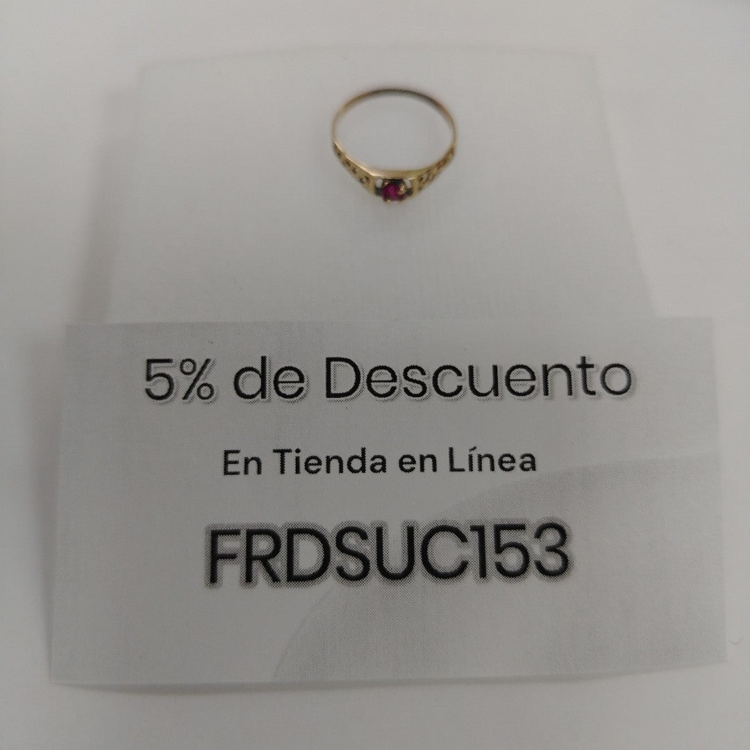 ANILLO ORO 10 K 1.1 GRMS (SEMINUEVO)