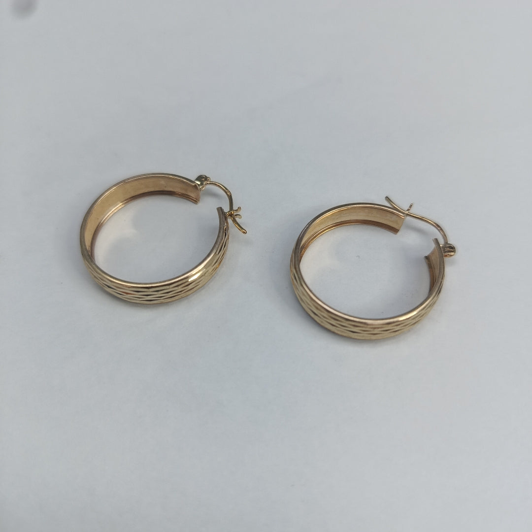 ARRACADAS PAR ORO 14 K 2.9 GRMS (SEMINUEVO)