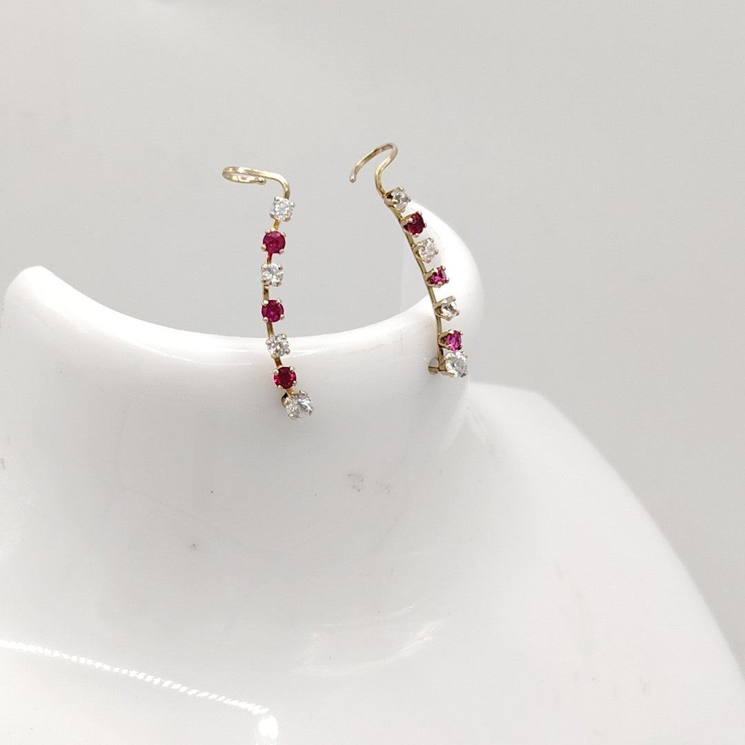 ARETES PAR ORO 10 K 1.1 GRMS (SEMINUEVO)