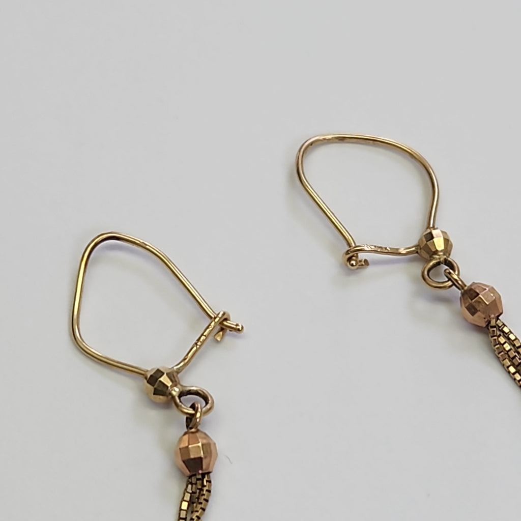 ARETES PAR ORO 14 K 1.7 GRMS (SEMINUEVO)