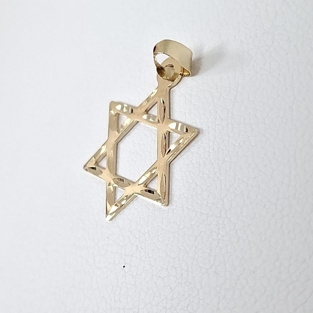 DIJE TEJIDO ESTRELLA DE DAVID 14K 0.5 GR (NUEVO)
