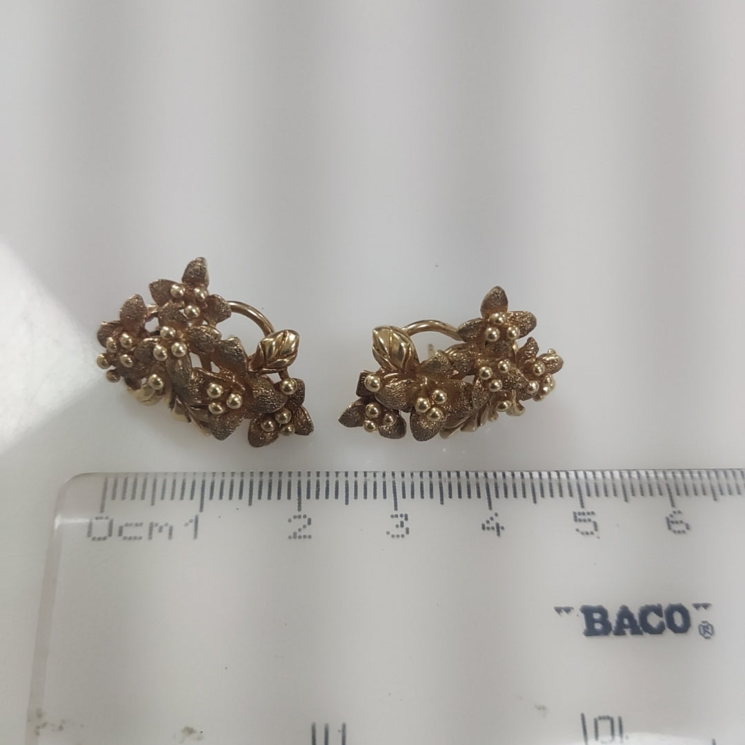 ARETES PAR ORO 14 K 10.2 GRMS (SEMINUEVO)