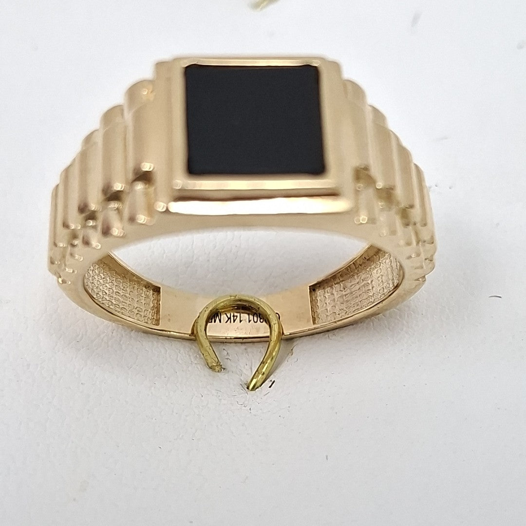 ANILLO C ONIX 14K 11 TALLA 8.4 GR (NUEVO)