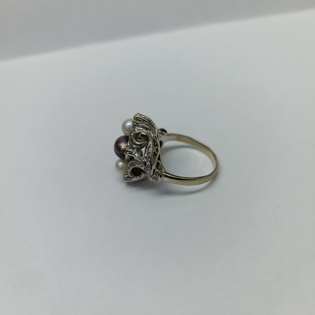 ANILLITO ORO, ORO BLANCO 14 K 6.4 GRMS (SEMINUEVO)