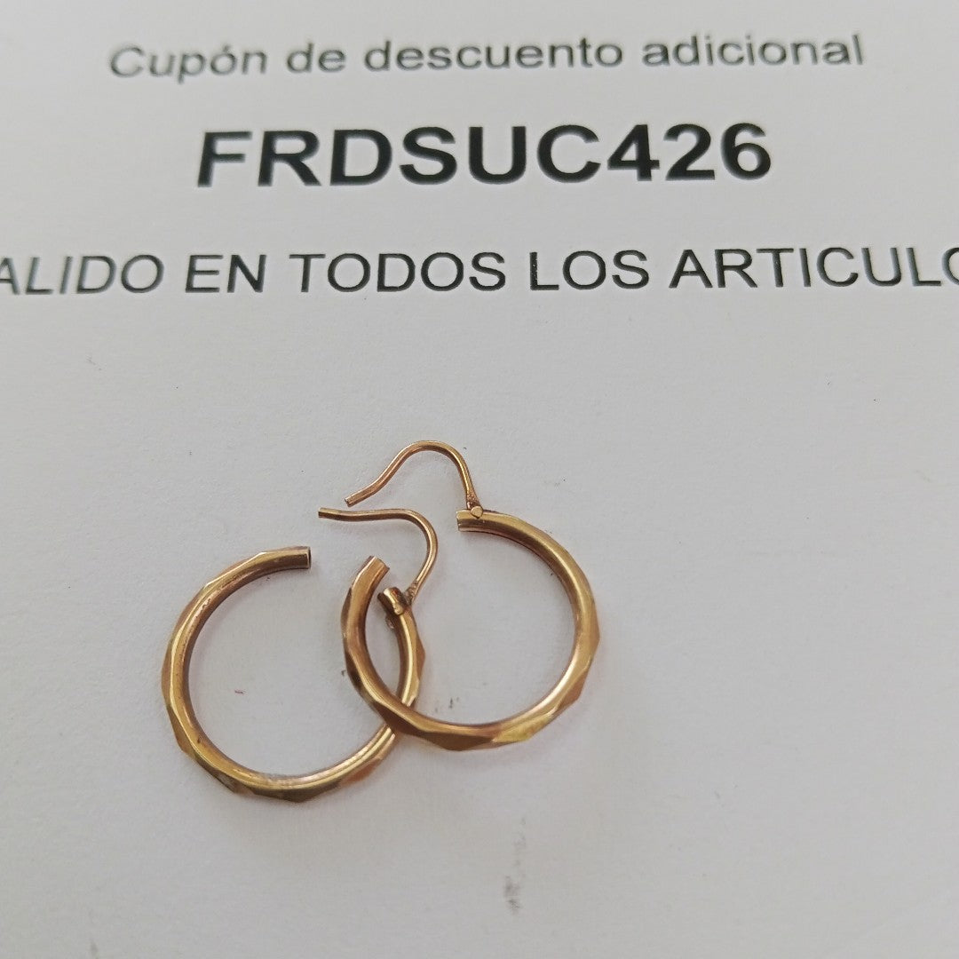 ARETES PAR ORO 10 K 0.9 GRMS (SEMINUEVO)