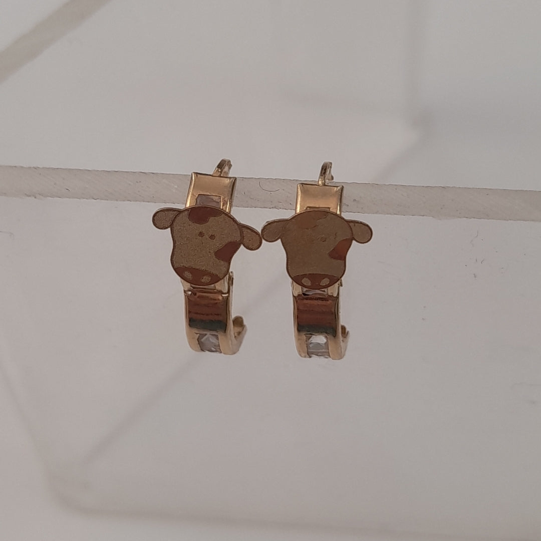 ARRACADAS PAR ORO 10 K 1.4 GRMS (SEMINUEVO)