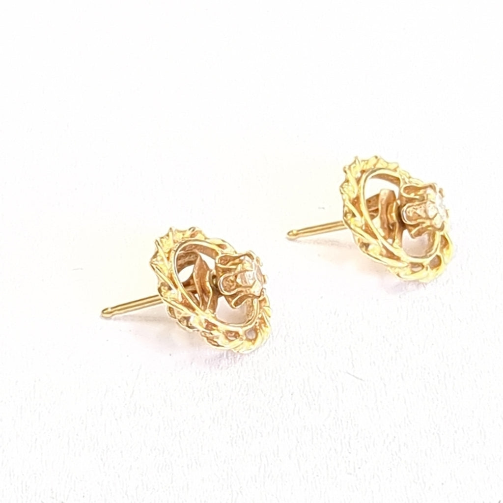 BROQUELES PAR ORO 14 K 1,40 GRMS (SEMINUEVO)