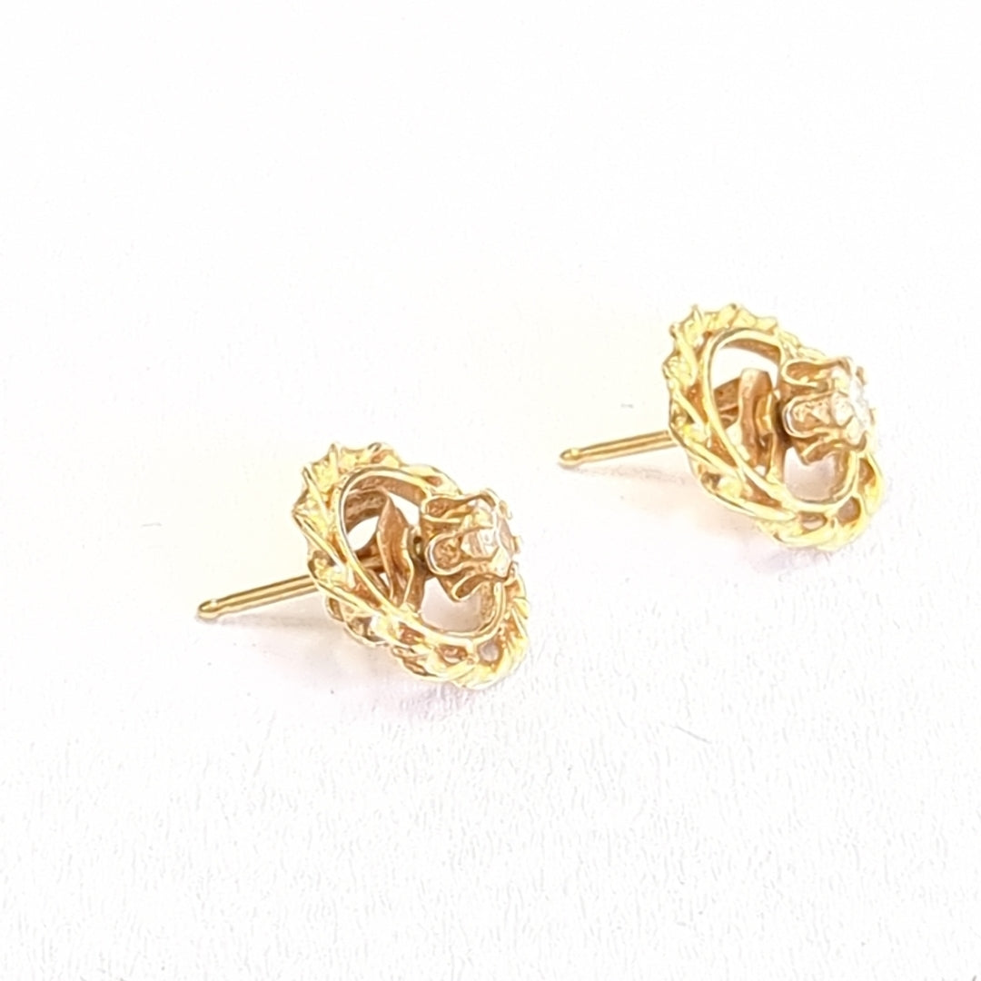 BROQUELES PAR ORO 14 K 1,40 GRMS (SEMINUEVO)