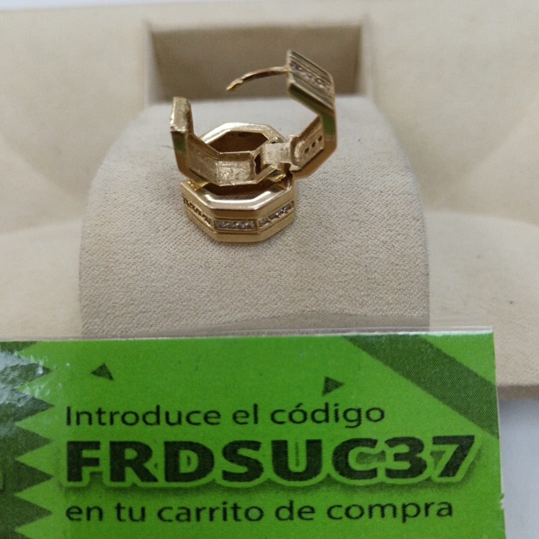 ARRACADAS PAR ORO 14 K 8,00 GRMS (SEMINUEVO)