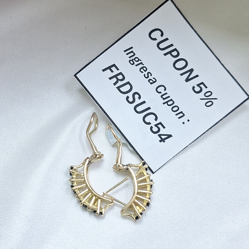ARETES PAR ORO 8 K 4.3 GRMS (SEMINUEVO)