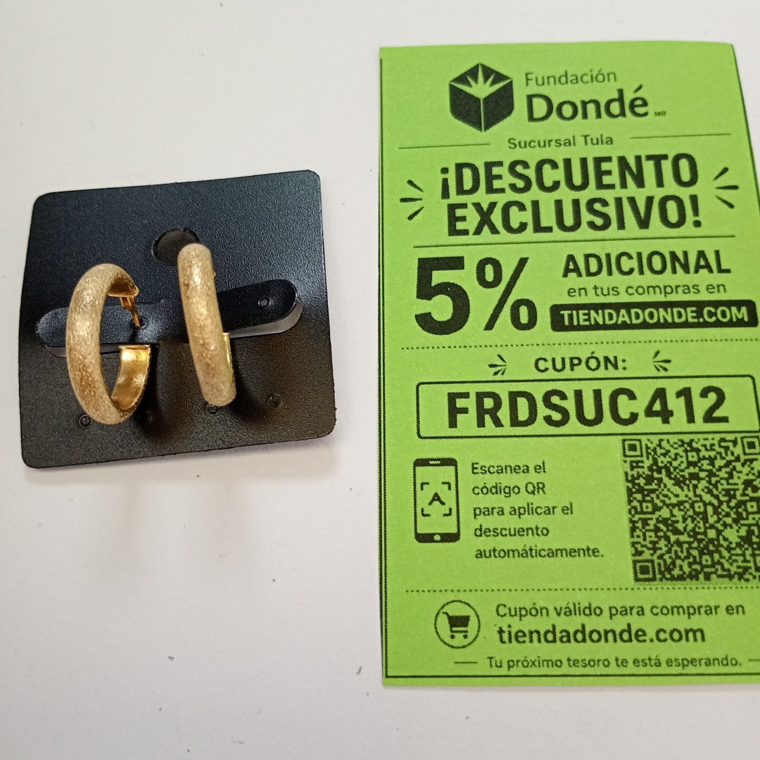ARRACADAS PAR ORO 14 K 1,60 GRMS (SEMINUEVO)