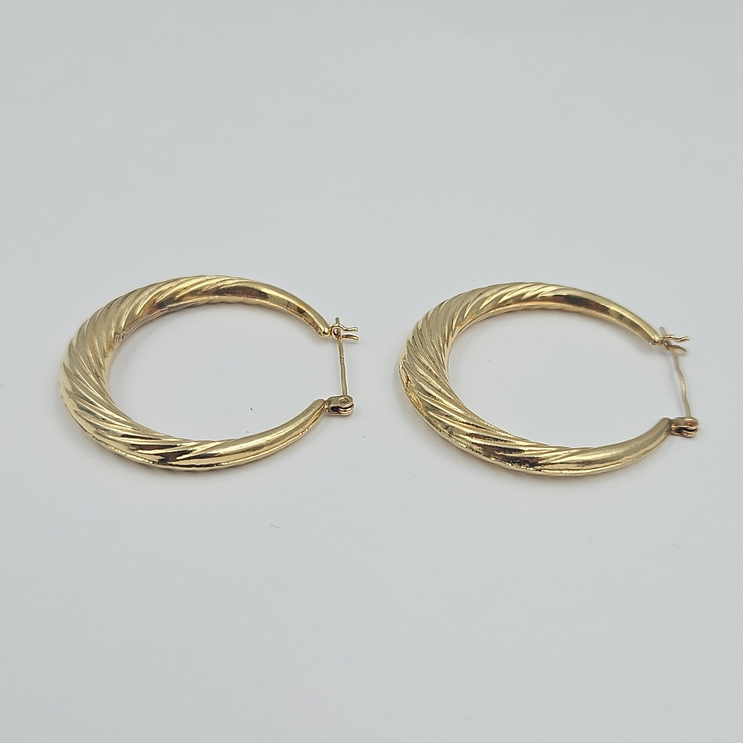 ARRACADAS PAR ORO 14 K 3.6 GRMS (SEMINUEVO)