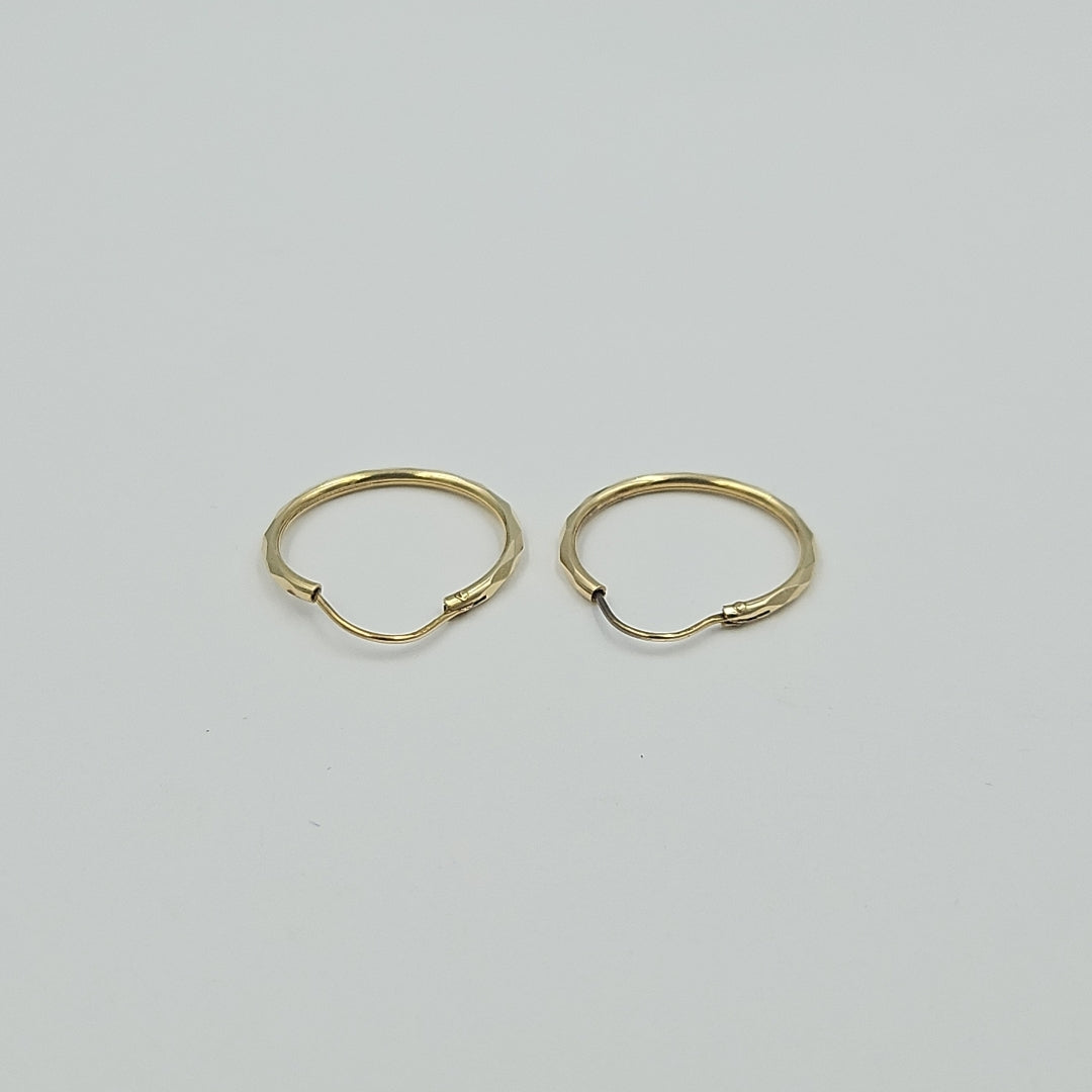 ARRACADAS PAR ORO 14 K 1.6 GRMS (SEMINUEVO)