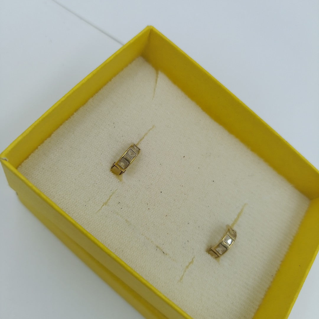 ARRACADAS PAR ORO 10 K 1.2 GRMS (SEMINUEVO)