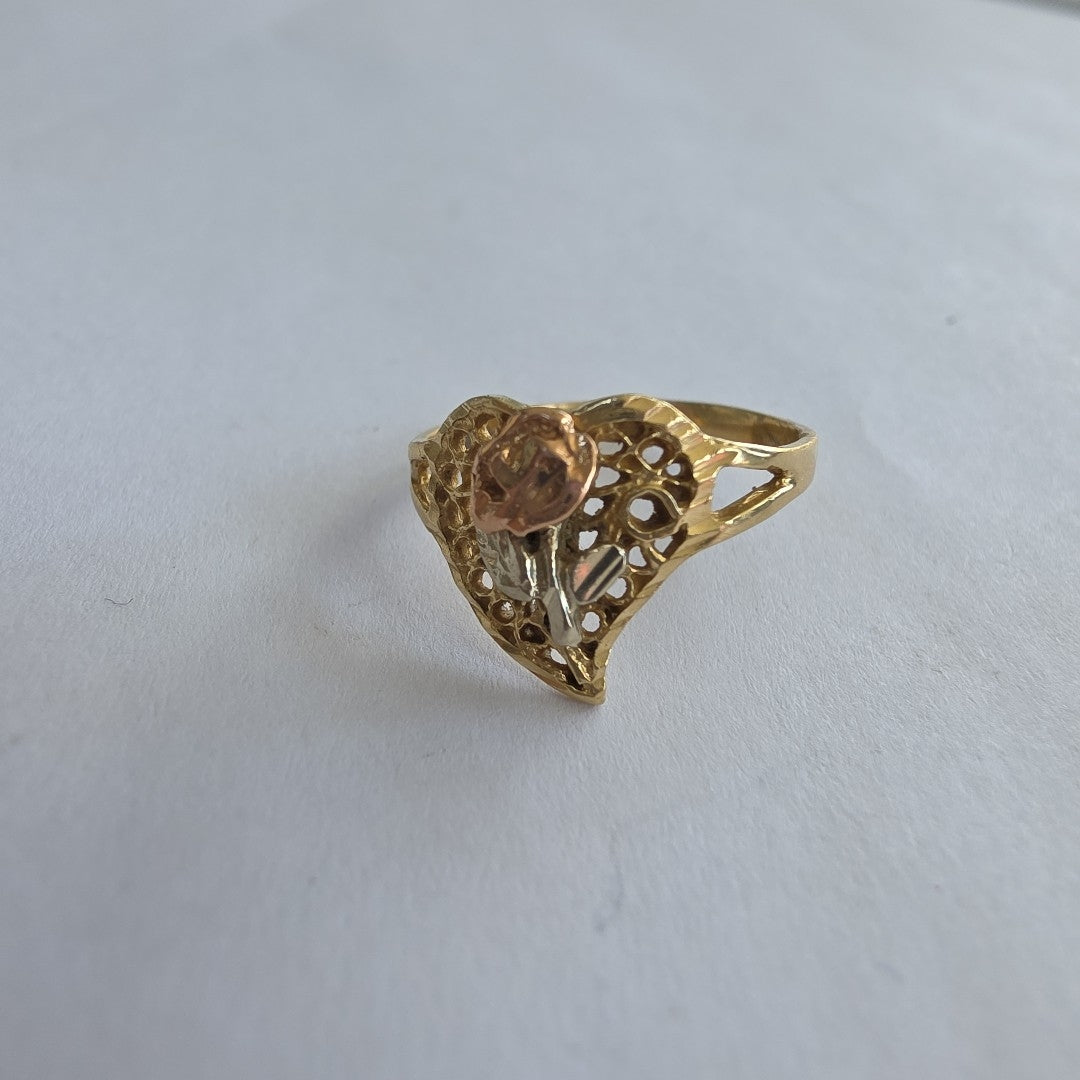ANILLITO ORO, ORO COMBINADO 14 K 2.1 GRMS (SEMINUEVO)