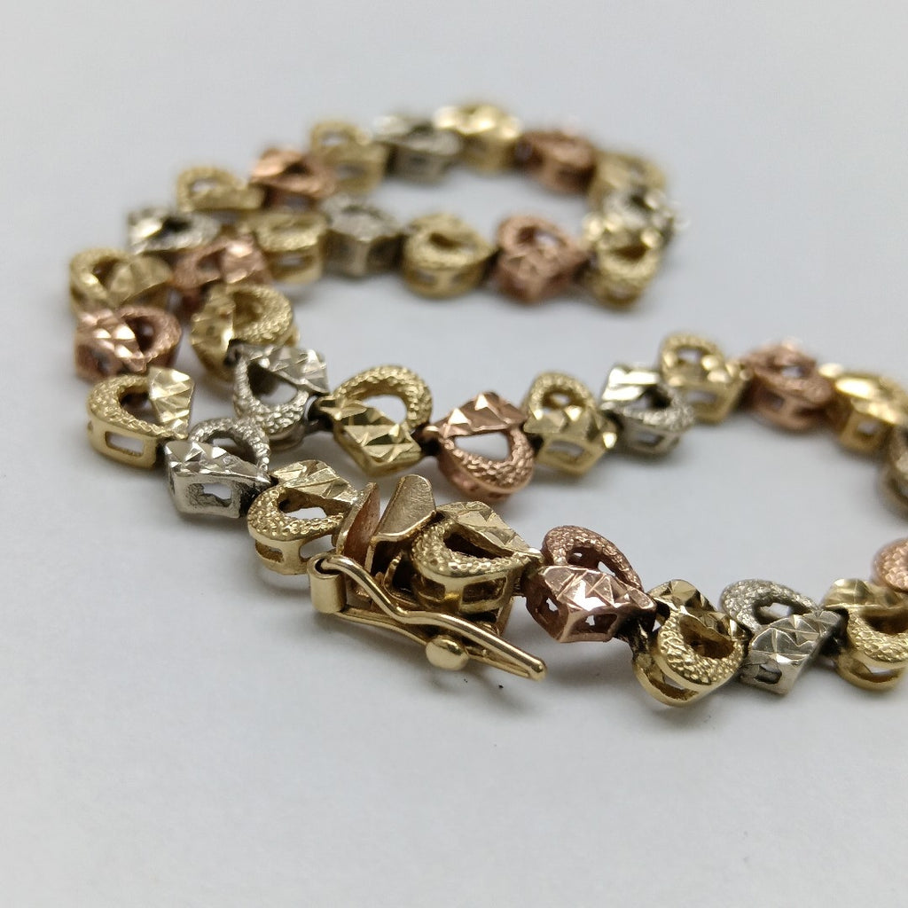 PULSERA ORO, RODIADO 14 K 8.2 GRMS (SEMINUEVO)
