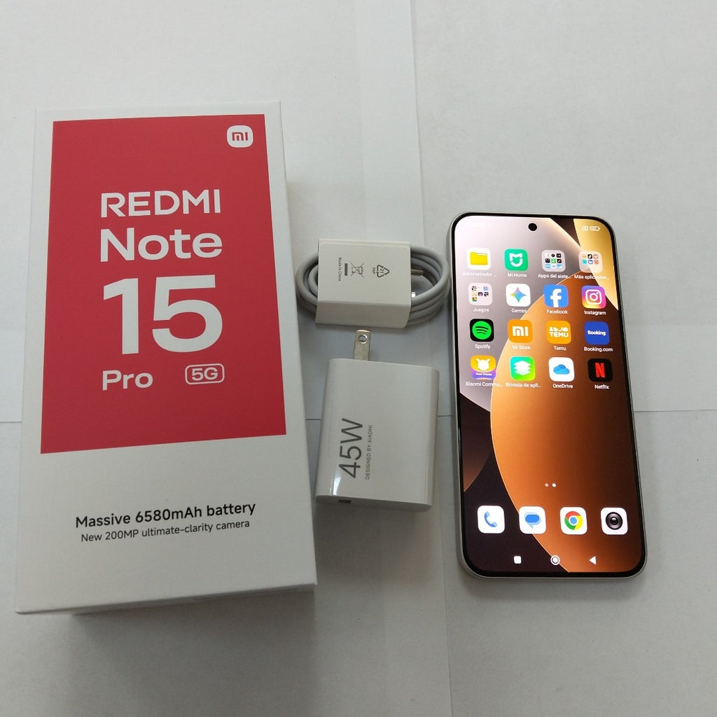CELULAR XIAOMI REDMI NOTE 15 PRO 5G 25080RABDG (2026) 512 GB 8 GB RAM (SEMINUEVO)