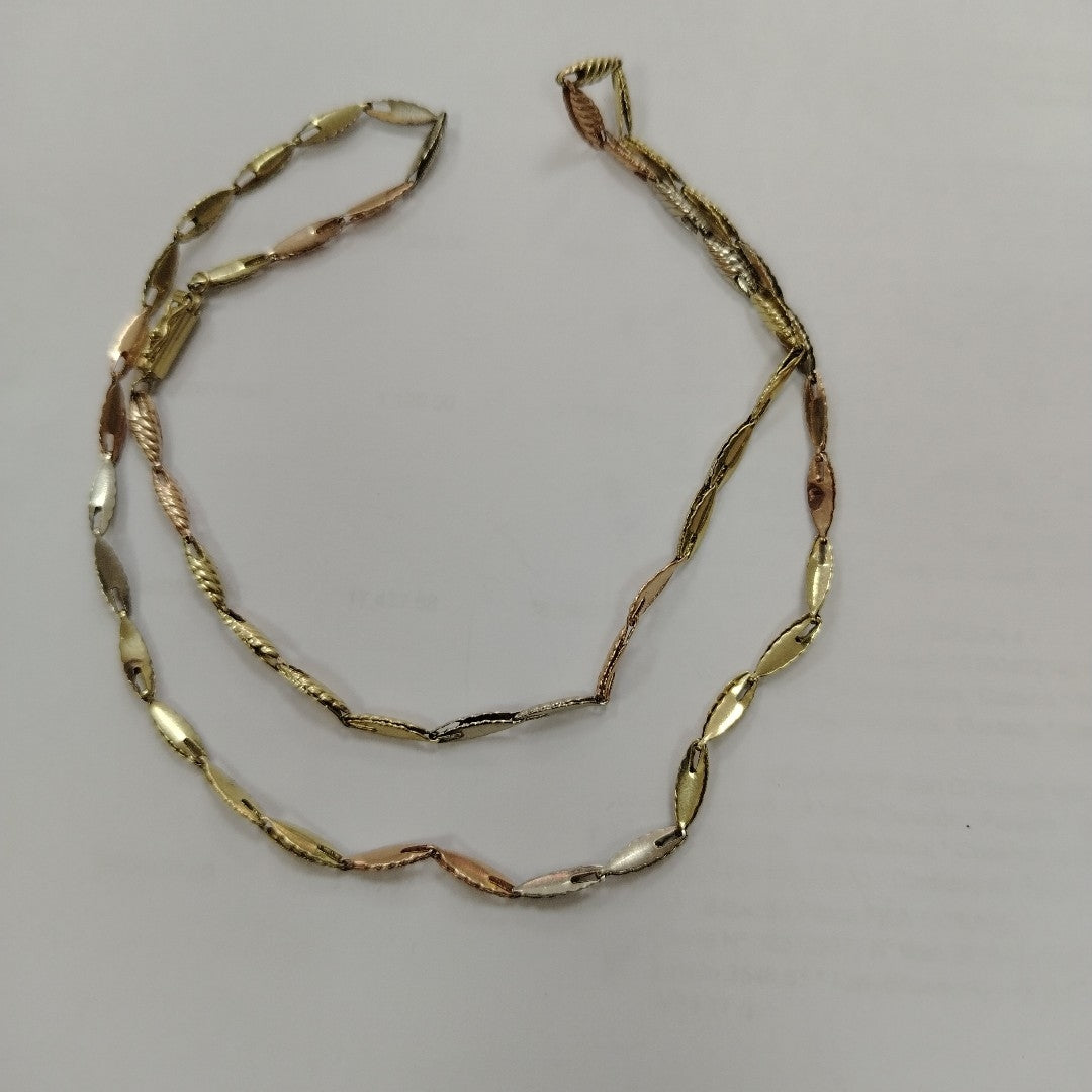 CADENA ORO,ORO COMBINADO 10 K 7,80 GRMS (SEMINUEVO)