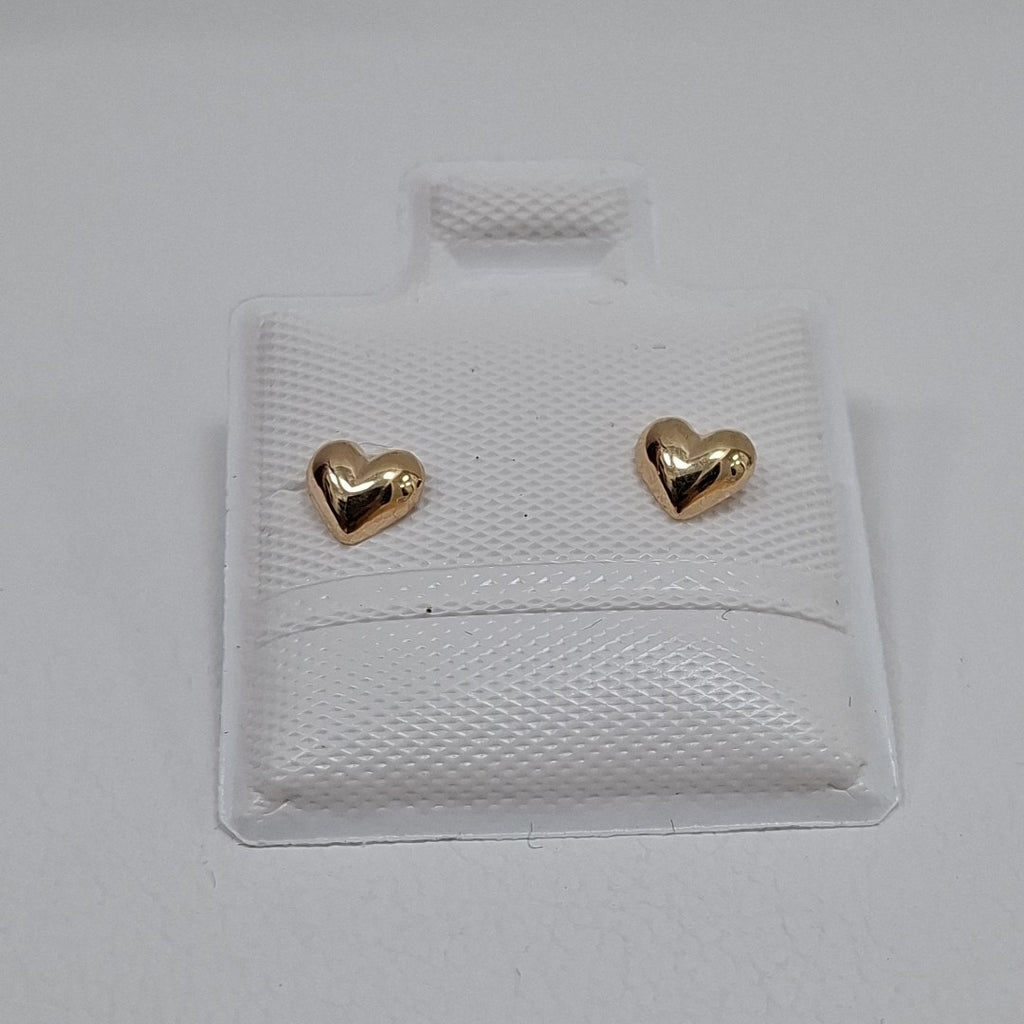 BROQUELES BROQUEL FIG CORAZON LISO 14K 0.1987 GR (NUEVO)