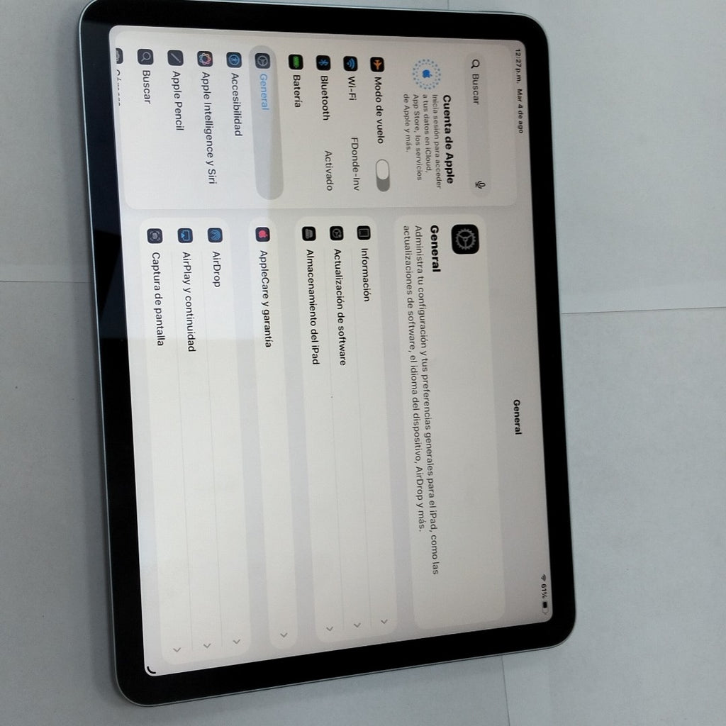 TABLETA APPLE IPAD AIR (M3) 11" A3266 (2025) 128 GB 8 GB RAM (SEMINUEVO)