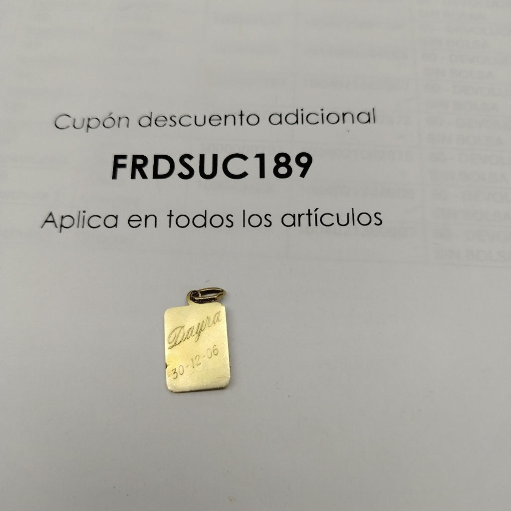 DIJE ORO 14 K 2.2 GRMS (SEMINUEVO)