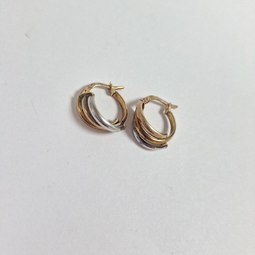 ARRACADAS PAR ORO COMBINADO 10 K 1.5 GRMS (SEMINUEVO)
