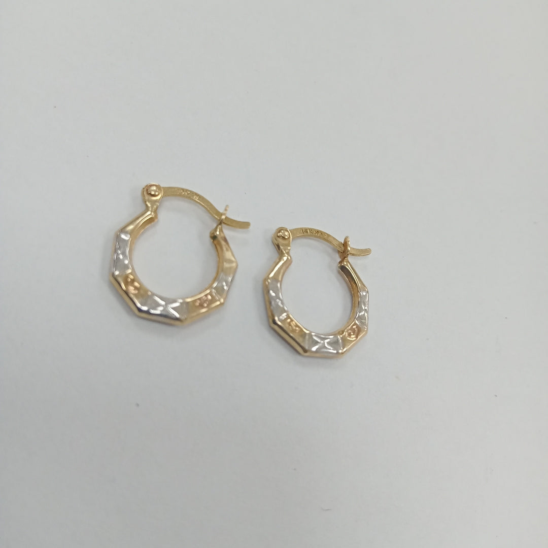 ARRACADAS PAR ORO 14 K 0,50 GRMS (SEMINUEVO)