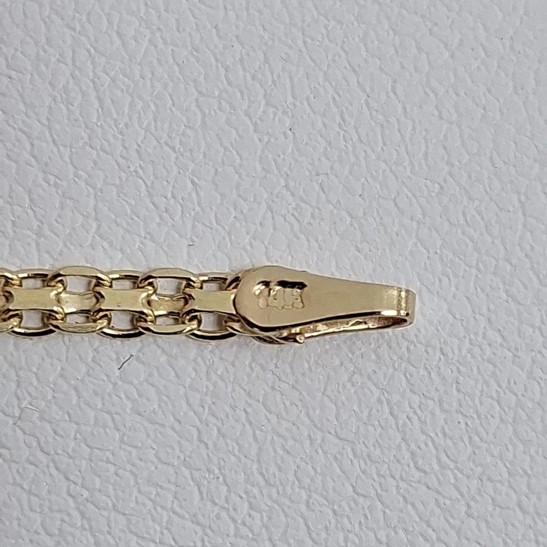 PULSERA BISMARK 14K 18 CM 2.4 GR (NUEVO)