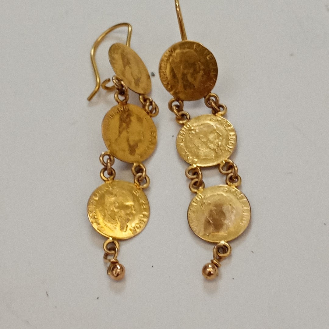 ARETES PAR ORO 8 K 3,00 GRMS (SEMINUEVO)