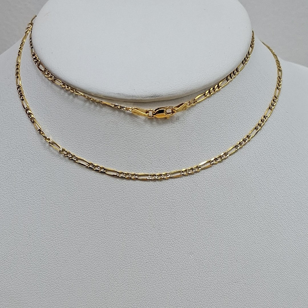 CADENA 3X1 DIAMANTADA 14K 60 CM 4.9 GR (NUEVO)