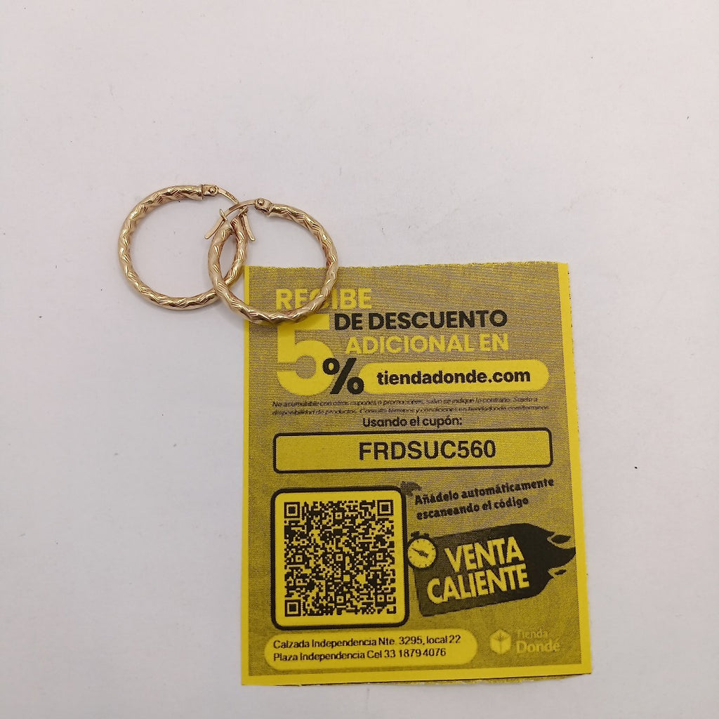 ARRACADAS PAR ORO 10 K 3,00 GRMS (SEMINUEVO)
