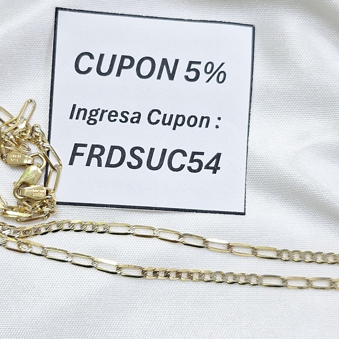 CADENA ORO 14 K 4.3 GRMS (SEMINUEVO)