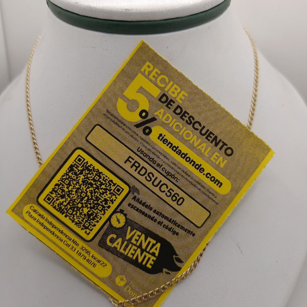 CADENA ORO 14 K 2,00 GRMS (SEMINUEVO)