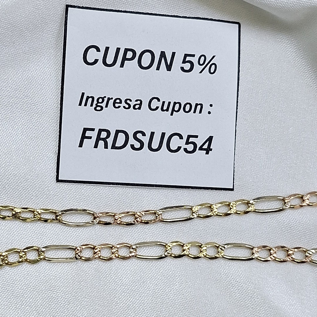 CADENA ORO COMBINADO 14 K 12,70 GRMS (SEMINUEVO)