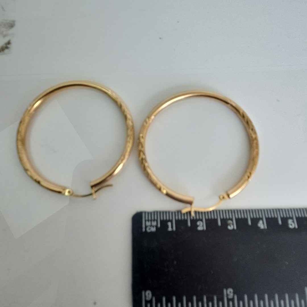 ARRACADAS PAR ORO 14 K 3.7 GRMS (SEMINUEVO)