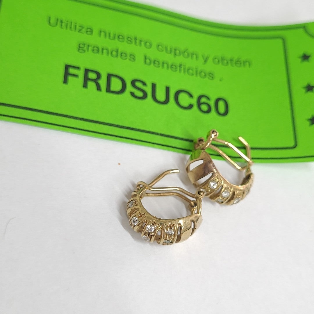 ARETES PAR ORO 10 K 4 GRMS (SEMINUEVO)