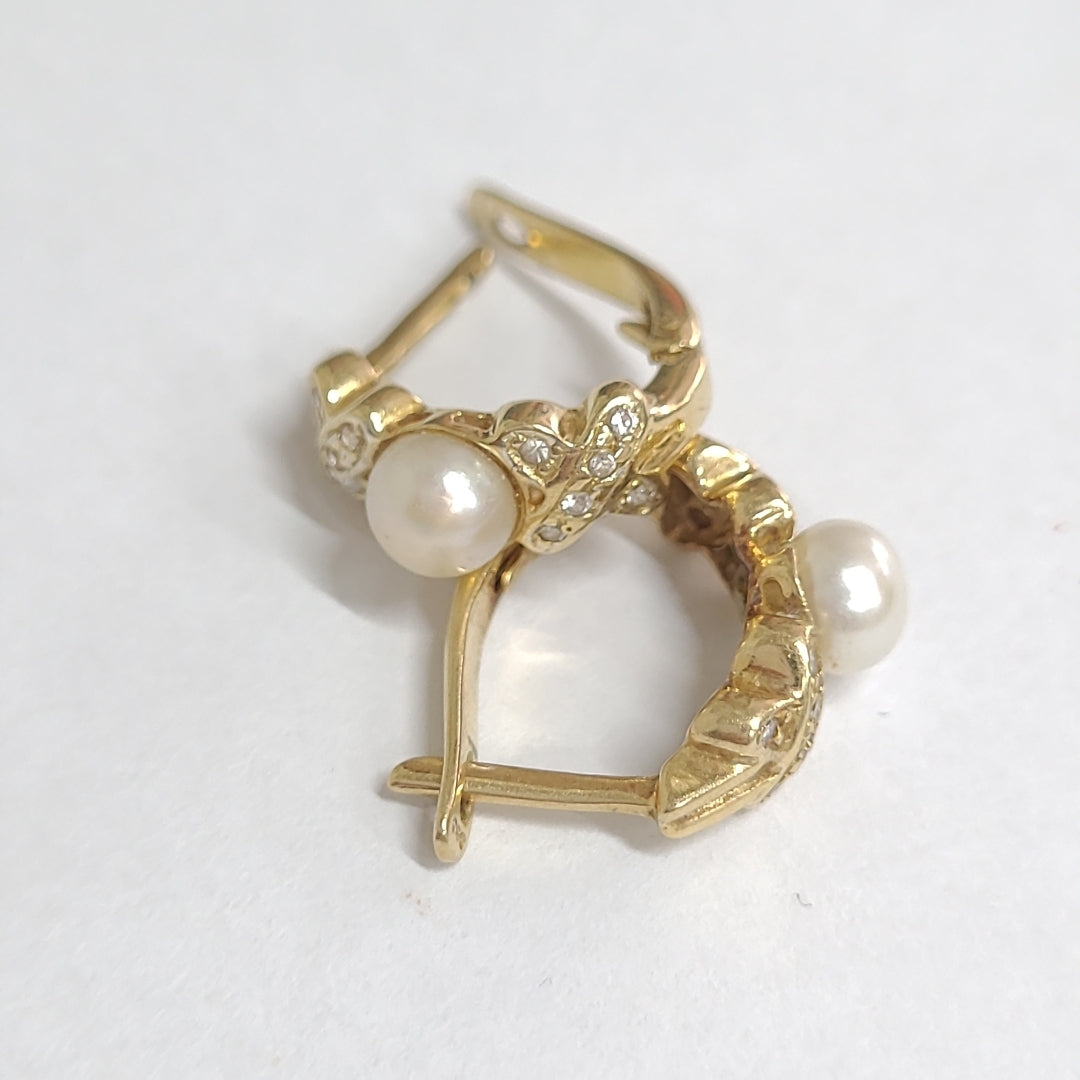 ARETES PAR ORO 14 K 4 GRMS (SEMINUEVO)