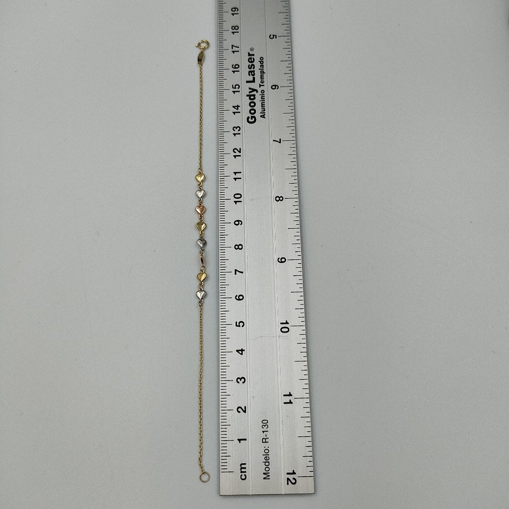 PULSERA ORO, ORO COMBINADO 10 K 1.7 GRMS (SEMINUEVO)